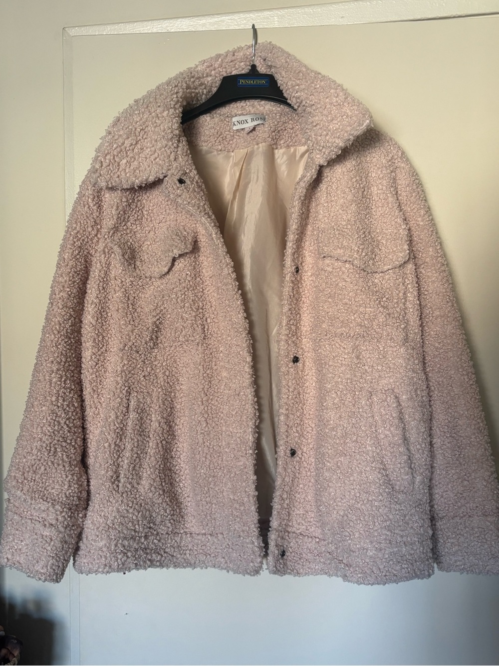 Knox Rose Soft Blush Teddy Jacket